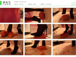 【婧児小主】婧児小主的鞋底语言侮辱声音诱惑残忍虐踩踩南瓜头~踩得稀巴烂