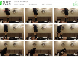 子怡工作室_长筒靴全体重踩踏、坐脸玩弄毯子