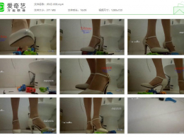 【婧児小主】白色高跟踩碎学生最珍爱的玩具！婧児小主语言完美