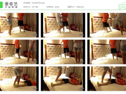 【活力诗蔓】美腿少女床上白袜虐踢狠踩男生下体