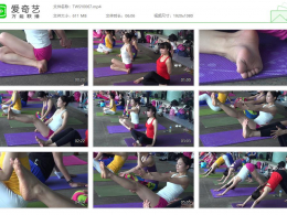 突围摄影_红短裙超白美腿瑜伽