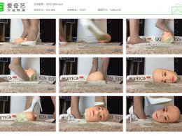 【婧児小主】CR蓉児的白色高跟丝袜 游戏踩踏你的头 像球一样被踩来踩去