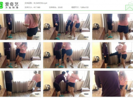 【活力诗蔓】闺蜜两人运动鞋踢裆