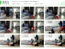 小黑屋_IX女主 牵狗遛弯散步，休息中让贱狗舔鞋