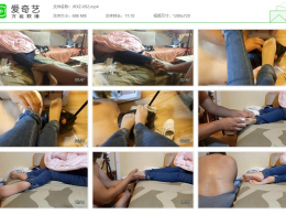 【婧児小主】女友的小白鞋与肉色短丝袜的味道
