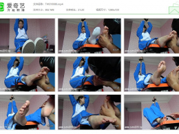 突围摄影_妹子的脚被舔的好痒，表情非常痛苦