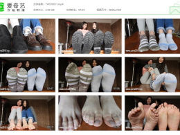 突围摄影_4K棉袜裸足视频编号：雪燕1095…桌子上展示棉袜裸足