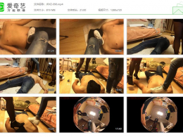 【婧児小主】婧児和琳的双人踩踏 白色阿迪板鞋和黑色丝袜高跟鞋的践踏